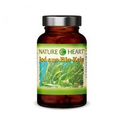 NATURE HEART Jod aus Bio Kelp - 1 Glas mit 180 Presslingen