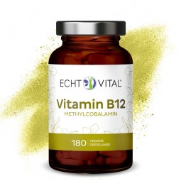 ECHT VITAL Vitamin B12 - 1 Glas mit 180 Presslingen